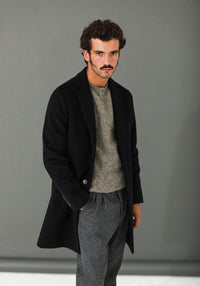 Manteau Confort Laine & Cachemire Noir